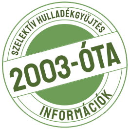 2003-ta tjkoztatjuk, hogy mit is jelent a szelektv hulladkgyjts s mit, hogyan s hol gyjtsnk szelektven